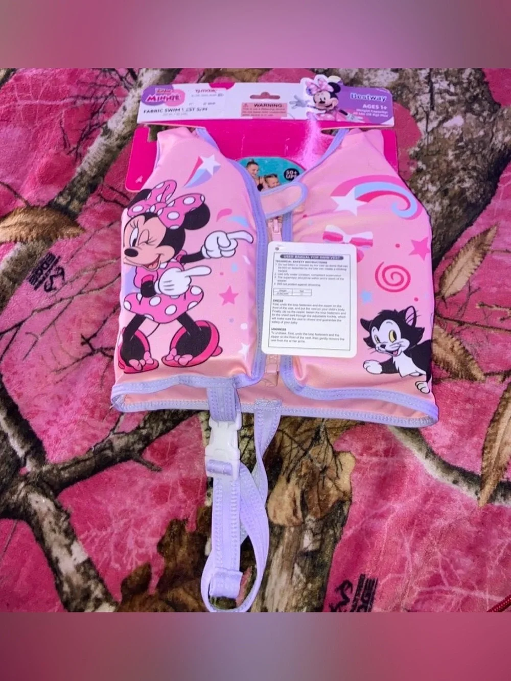 Disney Pink Minnie Mouse Kids Swim Vest